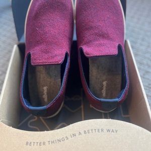 Never Worn - Allbirds Wool Loungers - Maroon Slip On - Mens size 11